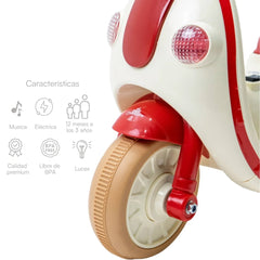Moto Montable Infantil Tipo Vespa Características 