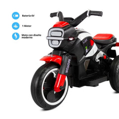 Moto Montable Galaxy Rojo Prinsel CARACTERISTICAS