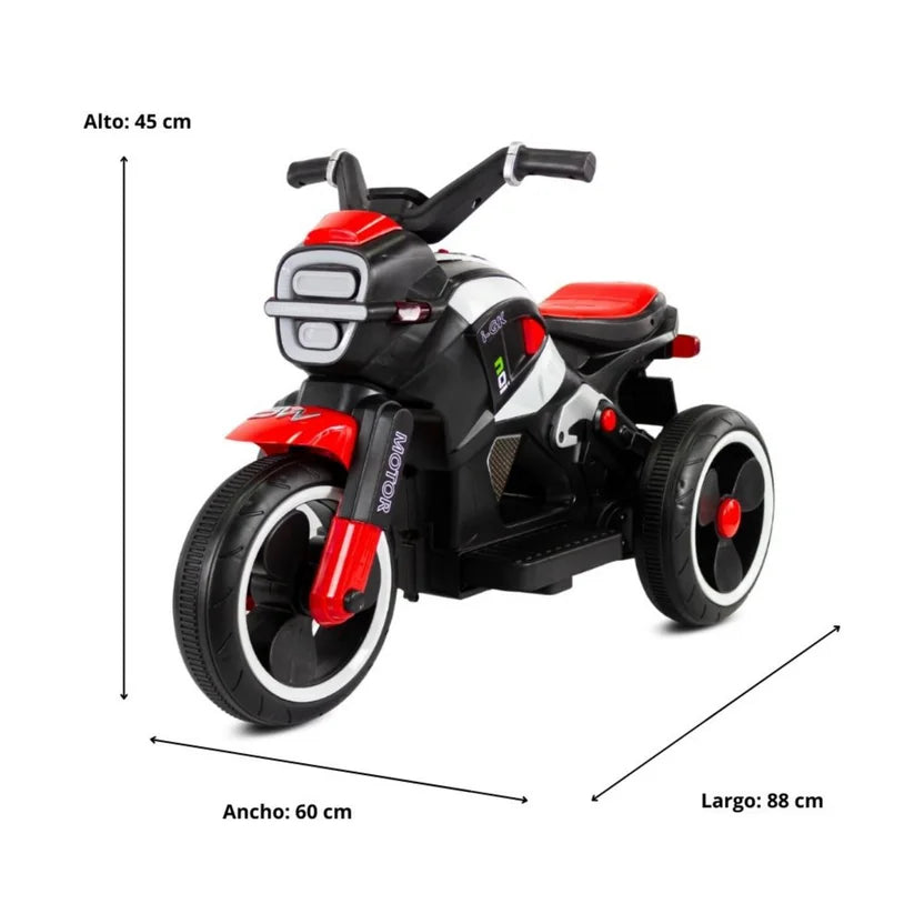 Moto Montable Galaxy Rojo Prinsel MEDIDAS
