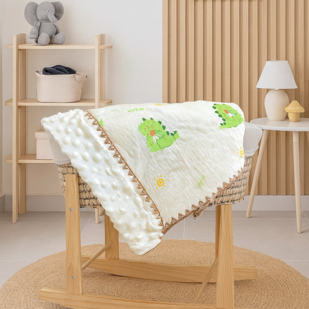 Muselina Doble Faz Estampada Para Bebé