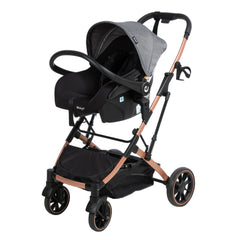 Coche Moises Con Portabebe Clint Gris Ebaby® DISEÑO