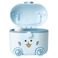 Porta Leche Portatil Gato azul