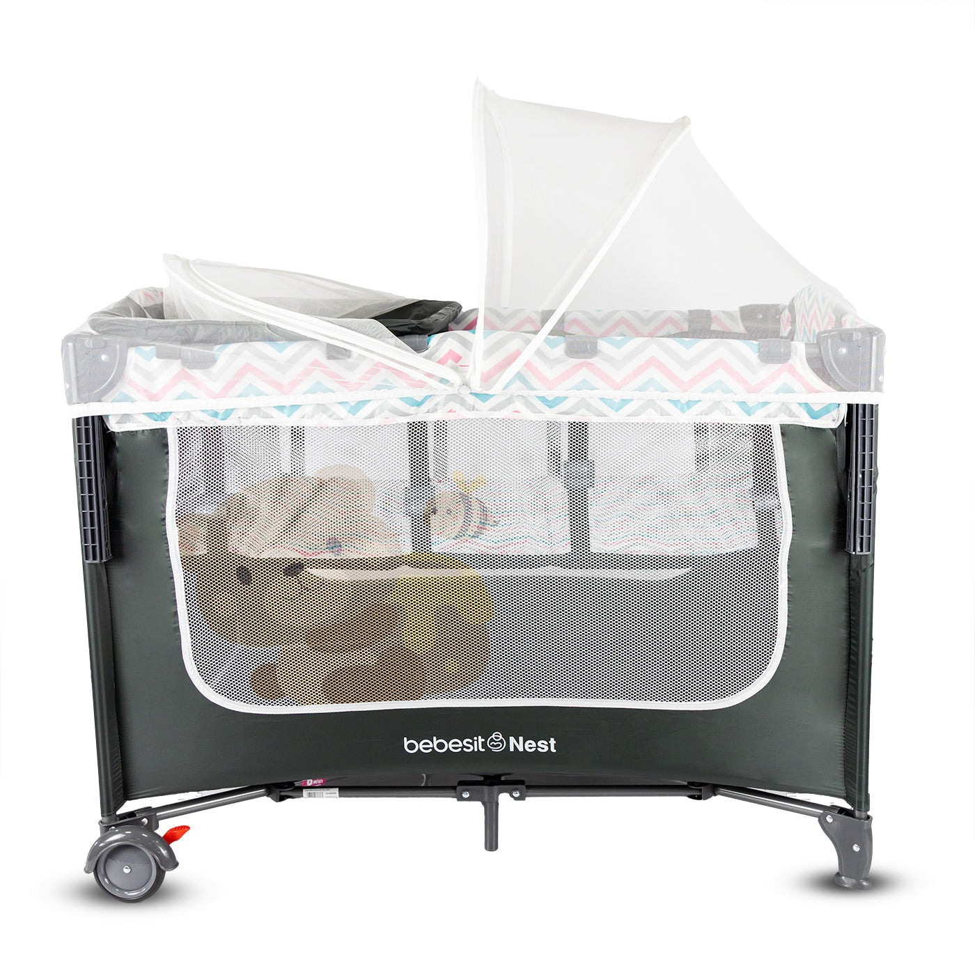 Cuna Corral Colecho Nest Pink Bebesit carpa