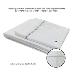 Sábana Ajustable Para Colecho Blanco