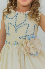 Vestido Ofrenda Beige Lilo