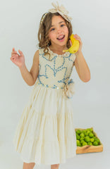 Vestido Ofrenda Beige Lilo