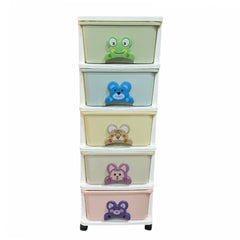 Organizador 5 Cajones Animales Colores