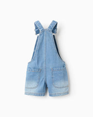 Overol Corto Bolsillos Denim Claro Zippy diseño