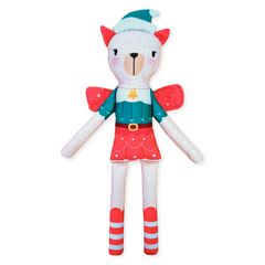 Peluche Coleccionable Gata Flora Navidad Estilo