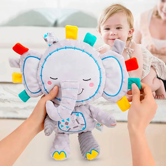 Peluche Apego Sensorial Animales Gris