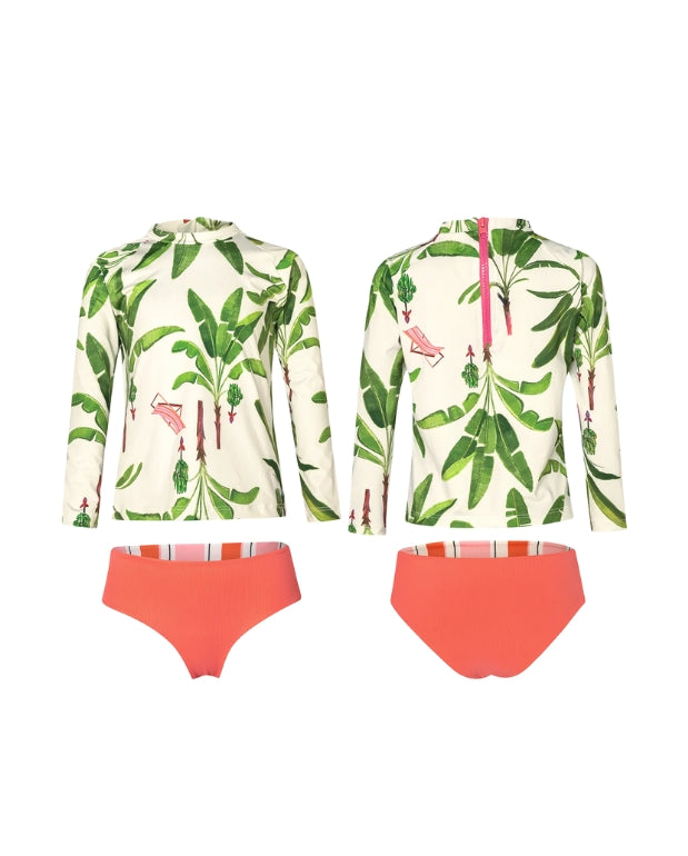 Vestido de Baño Dos Piezas Manga Larga Pepita & Me estilo 