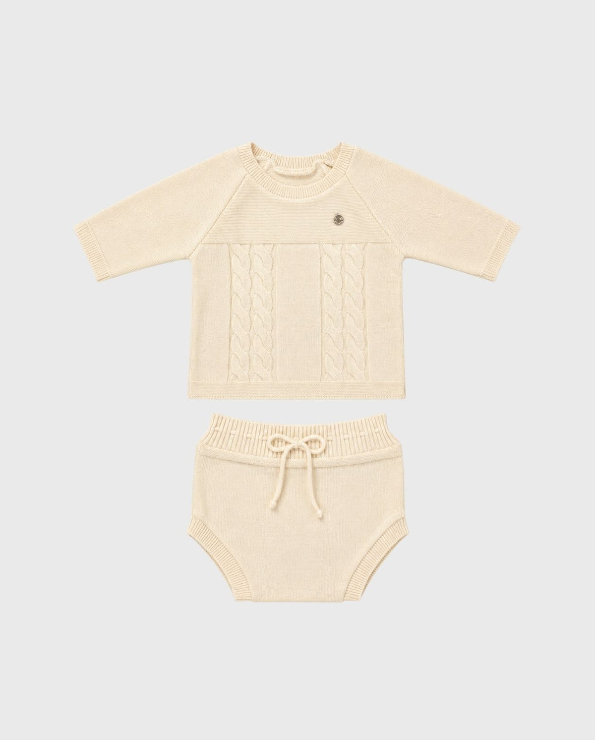 Conjunto Cubre Pañal Tricot Arena