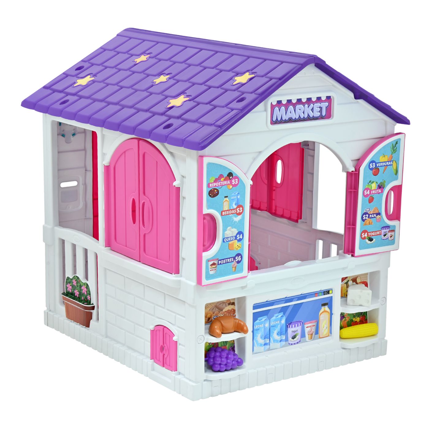 Casa para Niñas Playhouse 2 en 1 Girl  Supermercado