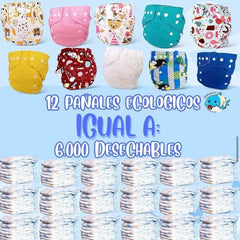 Pañal Ecológico Estampado Surtido Niño Comparación