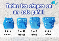 Pañal Ecológico Estampado Surtido Niño Etapas
