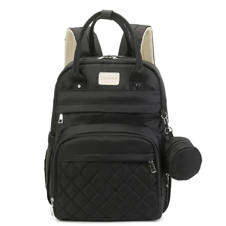 Pañalera Morral Con Modero Duohui negro
