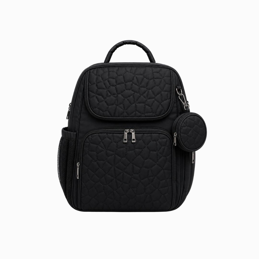 Pañalera Morral Rombos negro