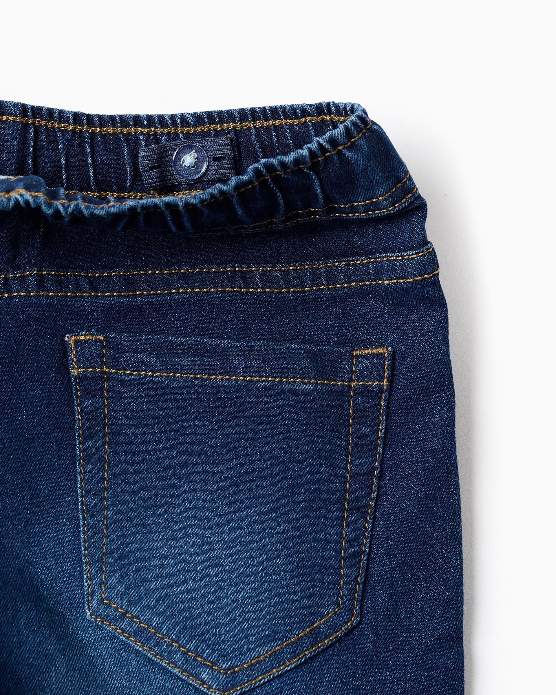 
Pantalón Cintura Resorte Denim Azul Oscuro Zippy
 ajustable