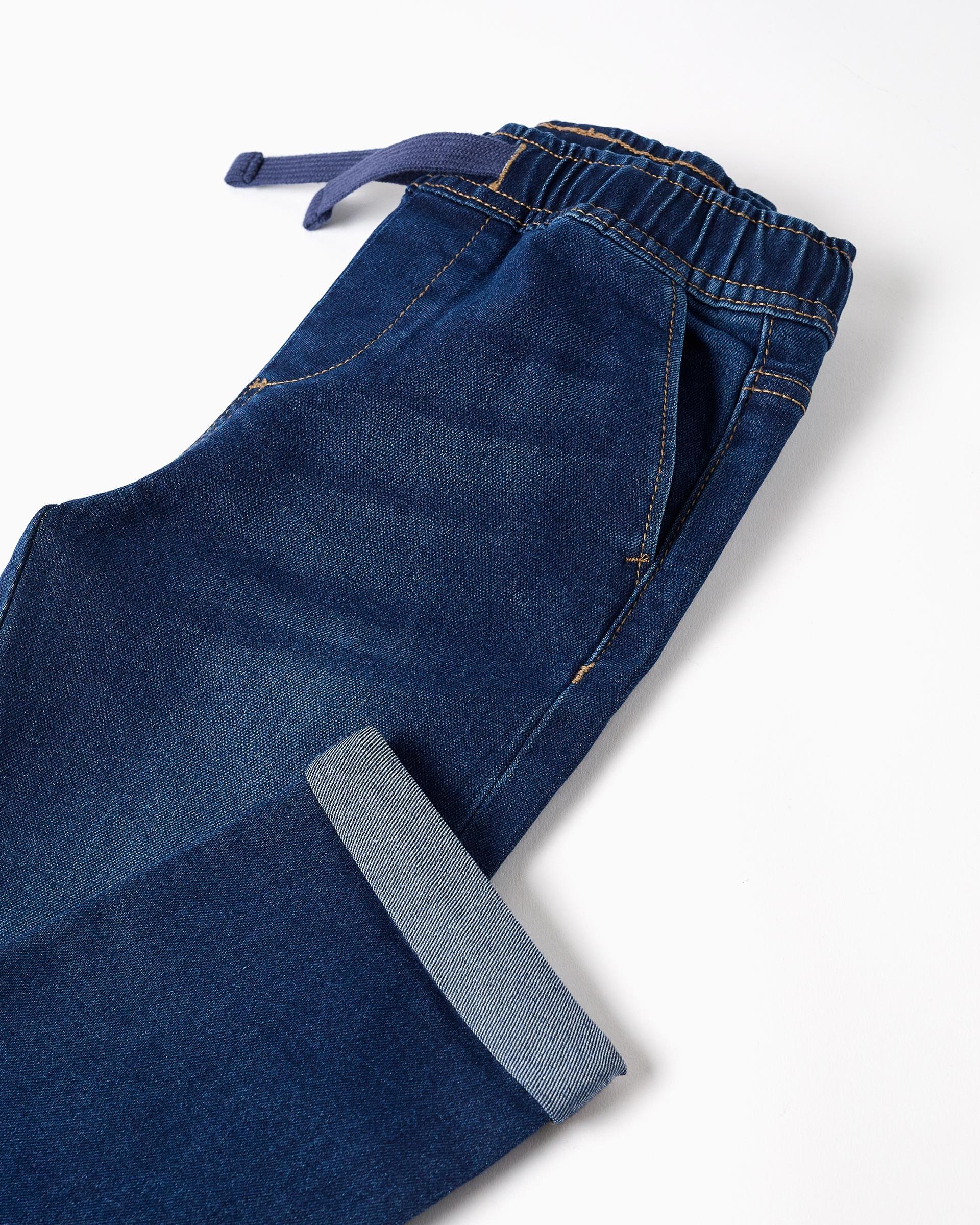 
Pantalón Cintura Resorte Denim Azul Oscuro Zippy detalle