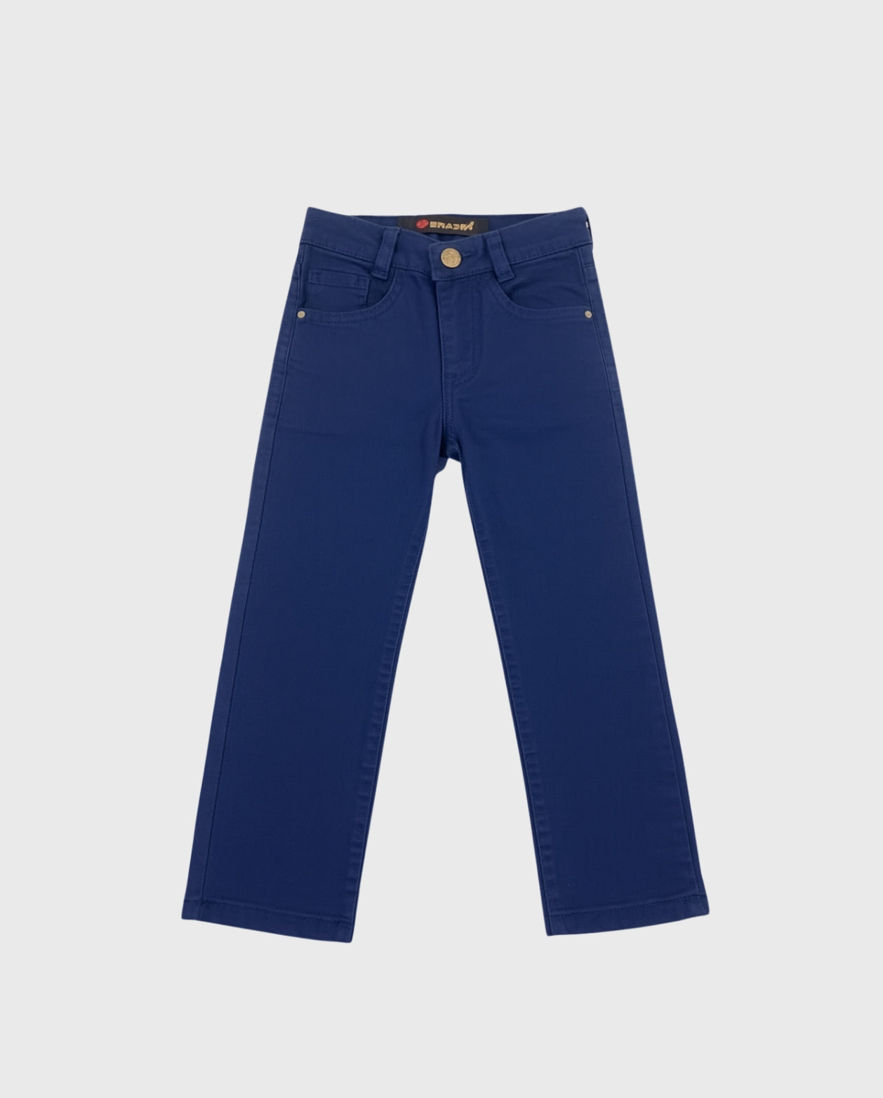Pantalón Clásico En Dril Color Surtido azul