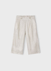 Pantalón Lino Brillos Beige Mayoral