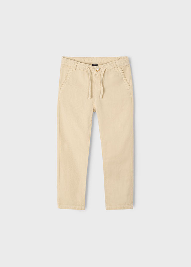 Pantalón Lino Cordon Caqui Mayoral
