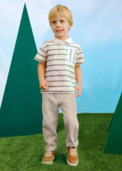 Pantalón Lino Cordon Caqui Mayoral niño