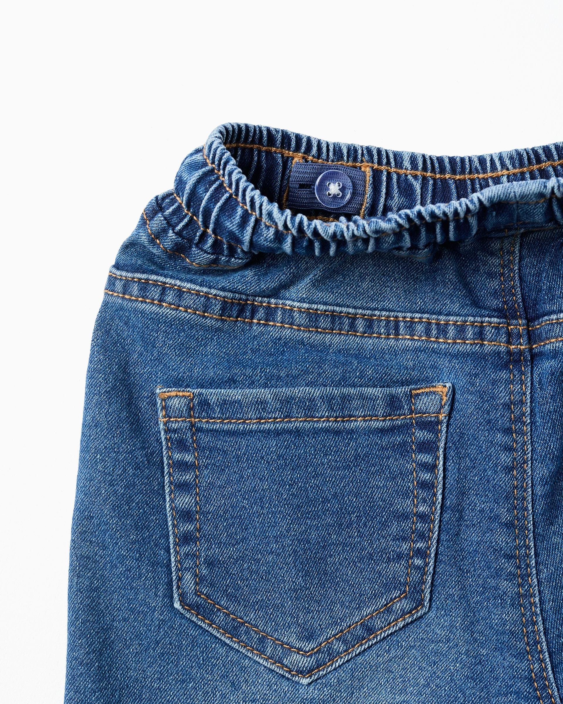 Pantalón Resorte Denim Azul Zippy detalle