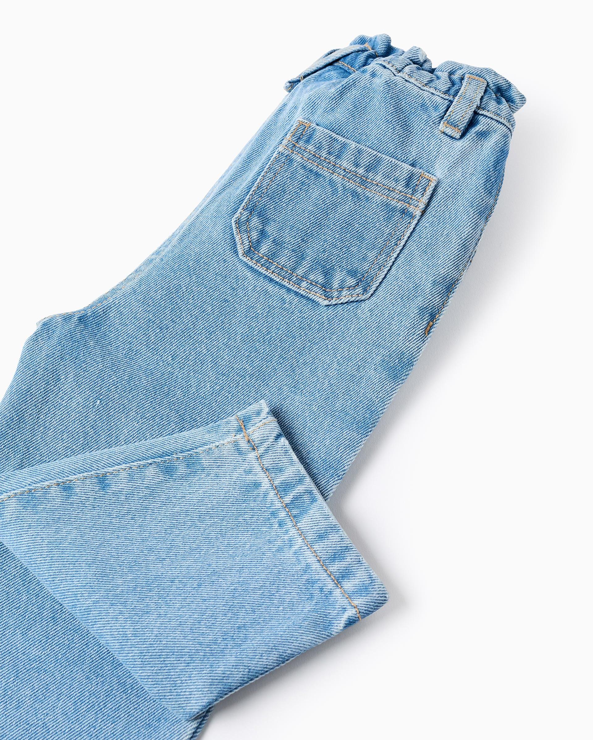 Pantalón Resorte Denim Claro Zippy bolsillo