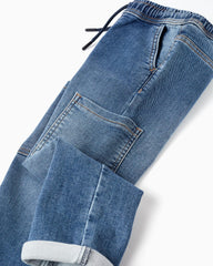 Pantalon Jogger Cintura Resorte Denim Azul Zippy detalle