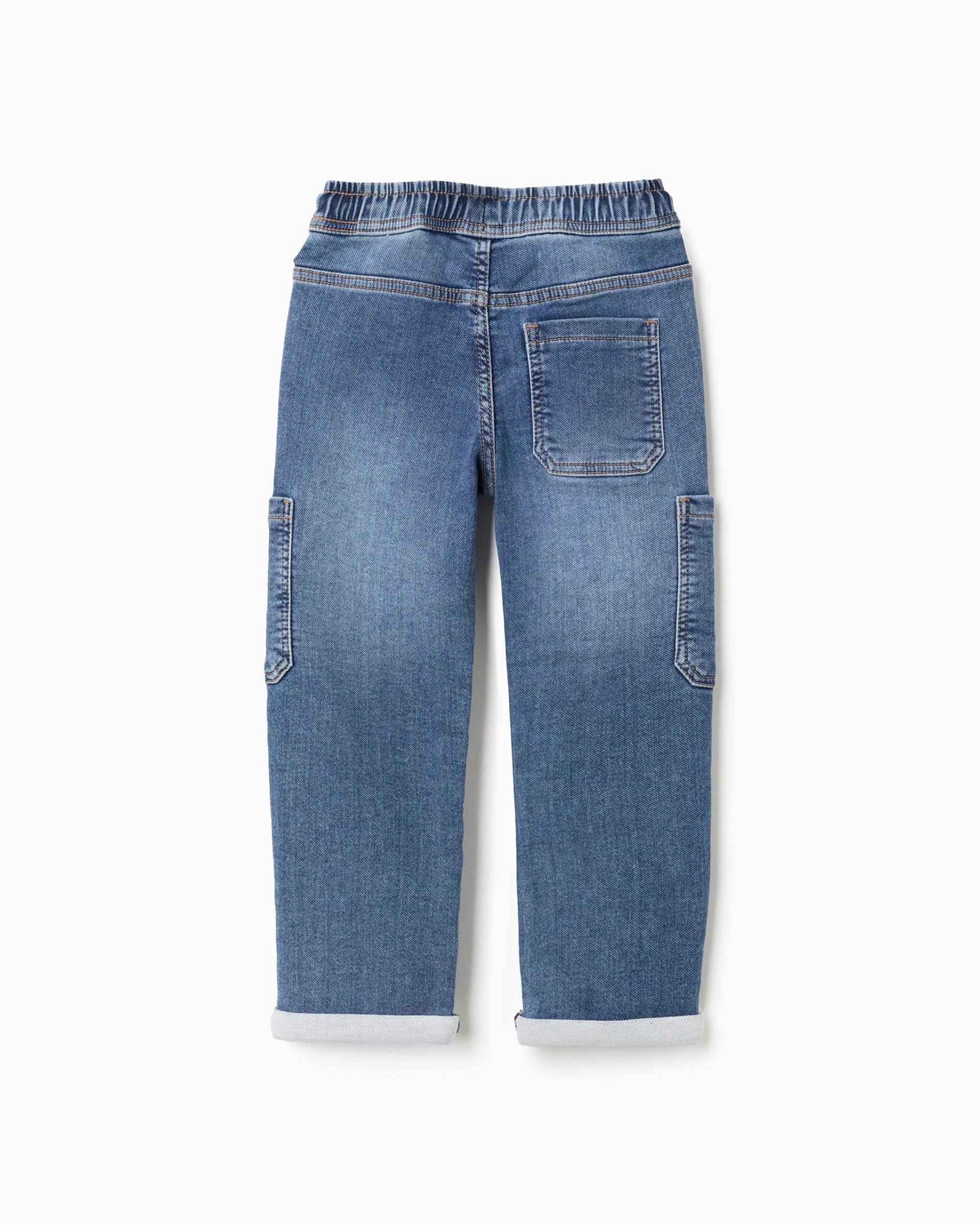 Pantalon Jogger Cintura Resorte Denim Azul Zippy diseño
