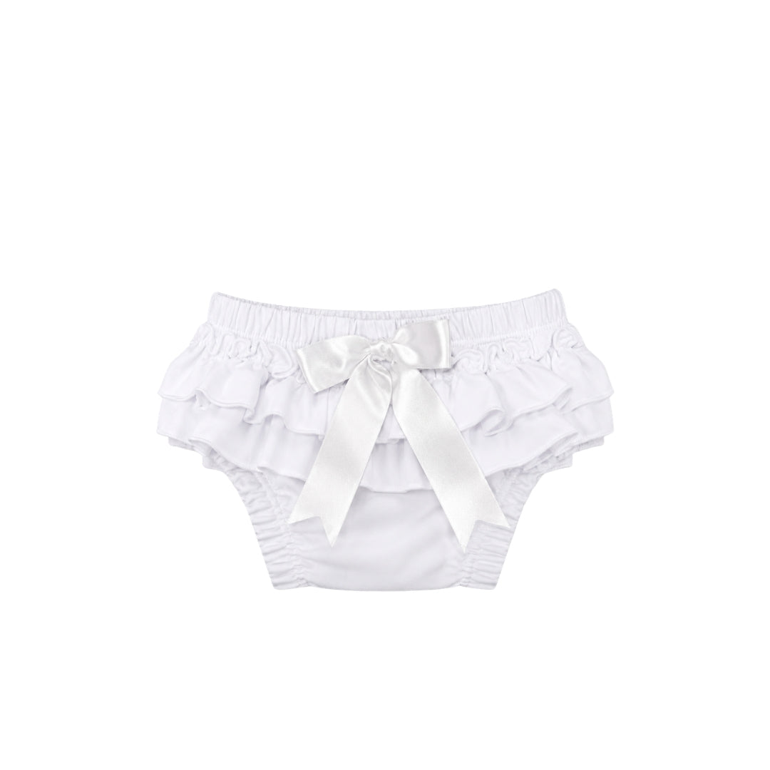 Panty Boleros Moño Niña blanco
