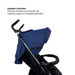 Coche Paseador Europeo Yogger Maxibaby Azul Detalle
