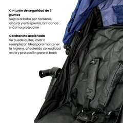 Coche Paseador Europeo Yogger Maxibaby Azul Blue