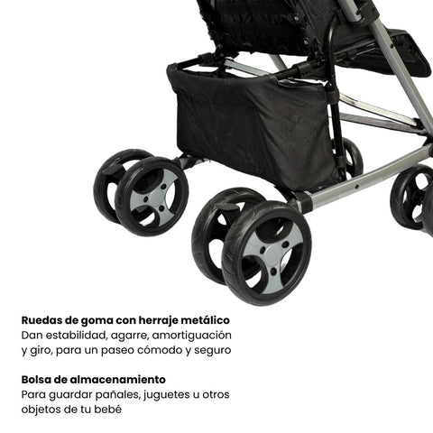 Coche Paseador Europeo Yogger Maxibaby Gris Diseño