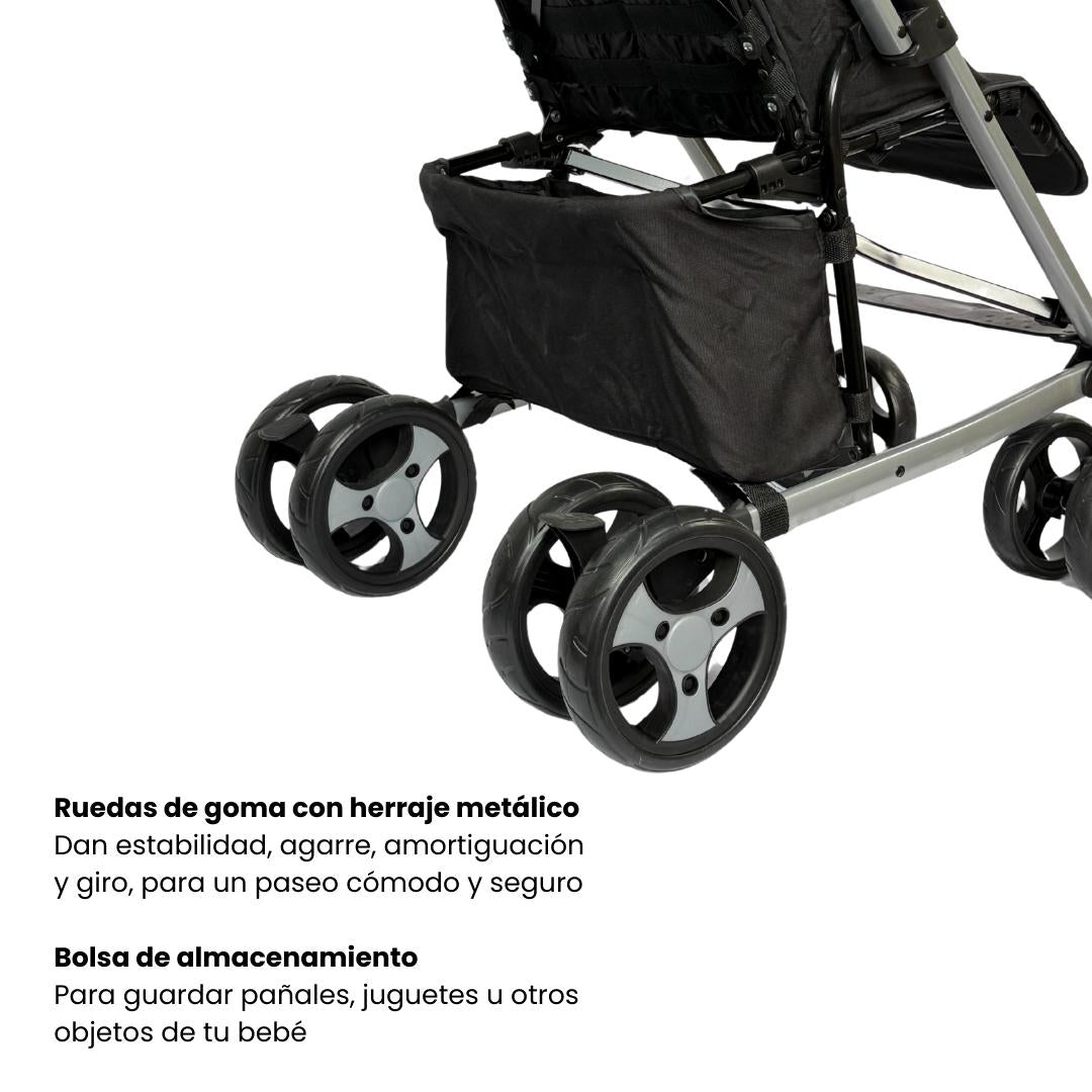 Coche Paseador Europeo Yogger Maxibaby Negro Detalles