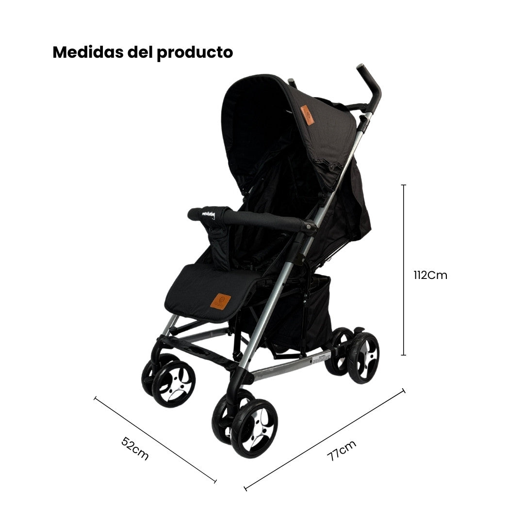 Coche Paseador Europeo Yogger Maxibaby Negro Medidas