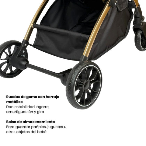 Coche Maleta Zoom Maxibaby Gris Ruedas