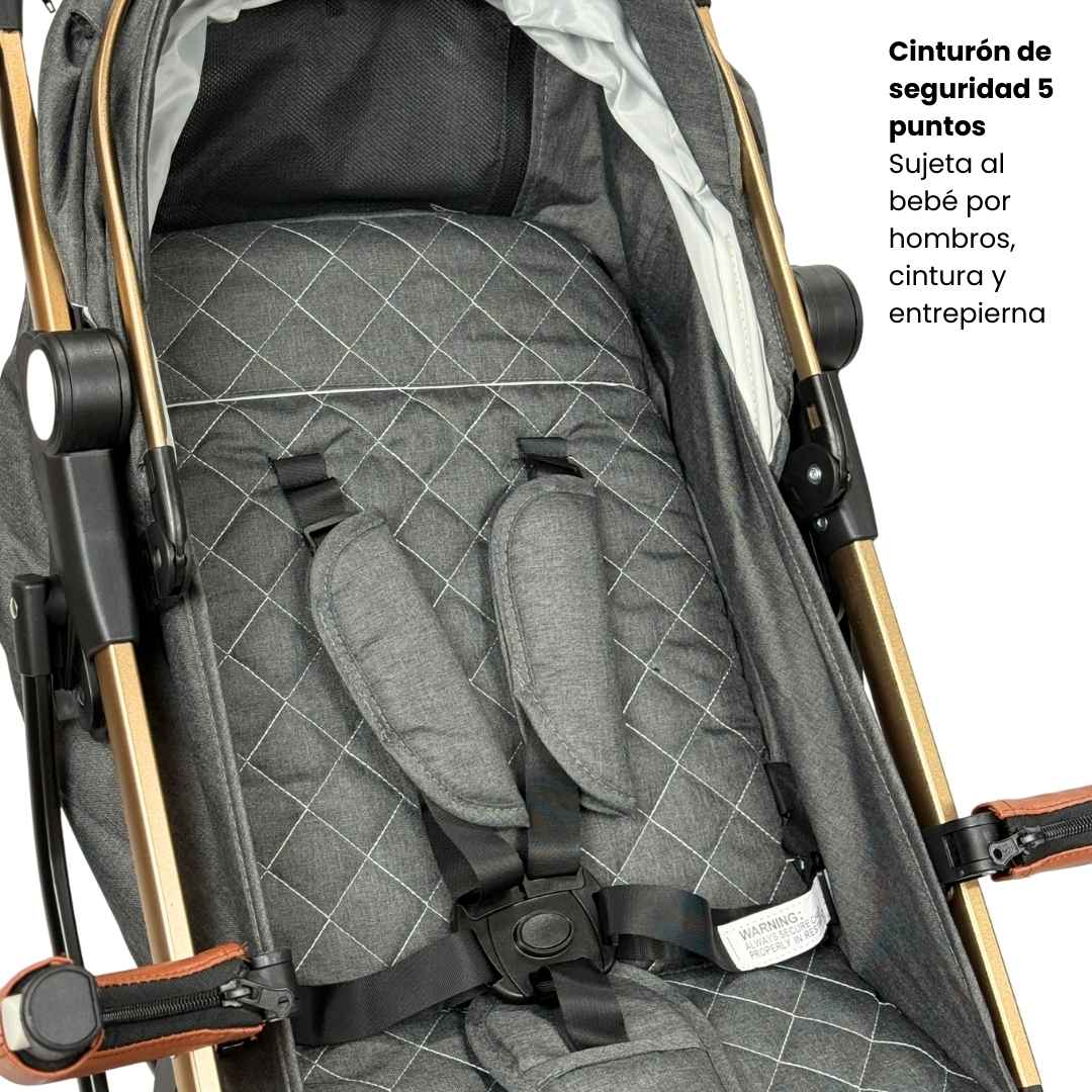 Coche Maleta Zoom Maxibaby Gris Seguridad
