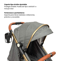 Coche Maleta Zoom Maxibaby Gris Detalles