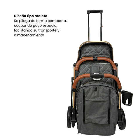 Coche Maleta Zoom Maxibaby Gris Plegado