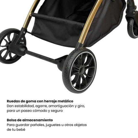 Coche Maleta Zoom Maxibaby Rosado Ruedas