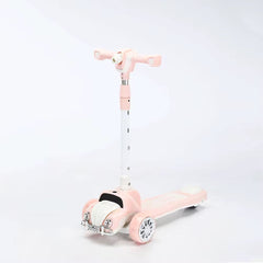 Patineta Carro Con Burbujero y sonido Rosa
