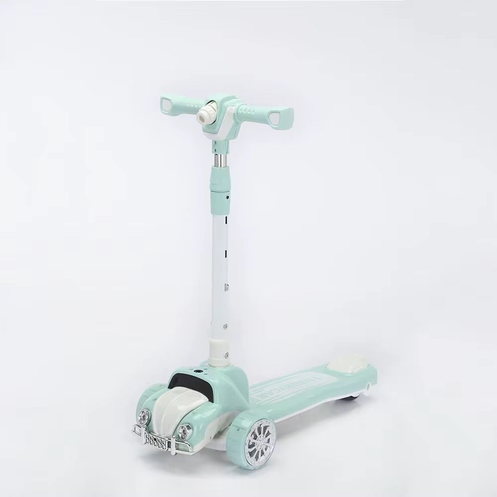 Patineta Carro Con Burbujero y sonido Verde