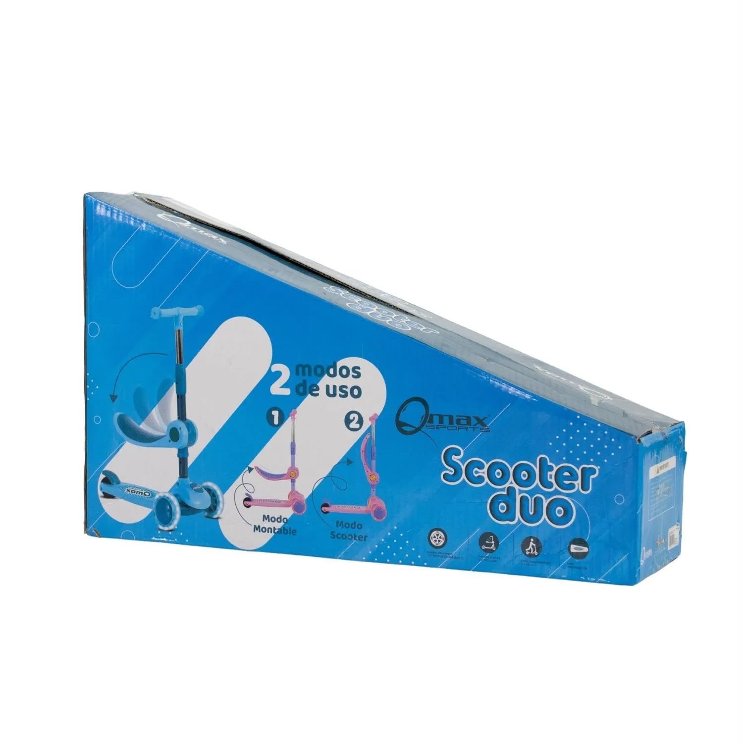 Patineta Para Niños TriScooter 2 en 1 Qmax Boy caja