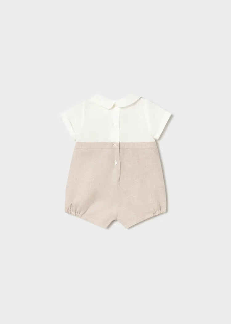 Pelele Ceremonia Cuello Beige Mayoral DISEÑO