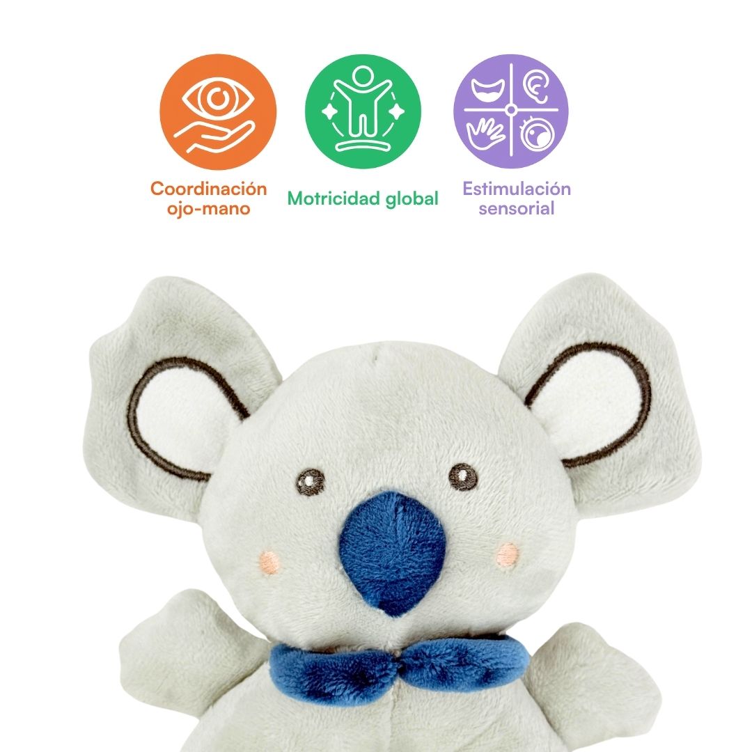 Peluche Press Sonajero Con Rasca Encías Detalles