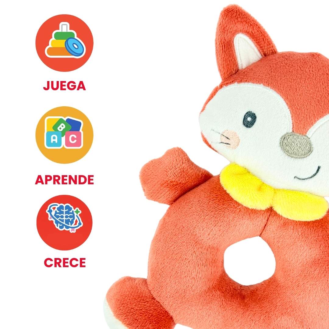 Peluche Press Sonajero Con Rasca Encías Diseño