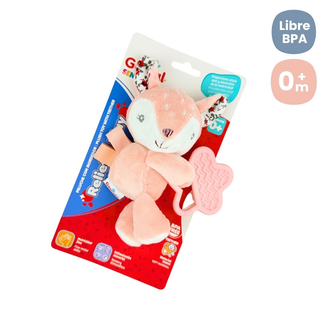 Peluche Estimulación Con Rasca Encías Venado