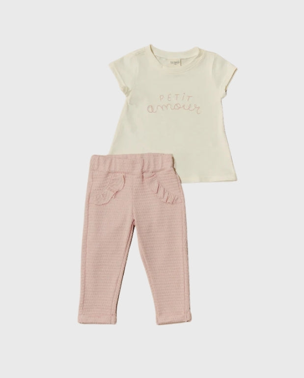 Conjunto Pantalon Boleros Amor Pink